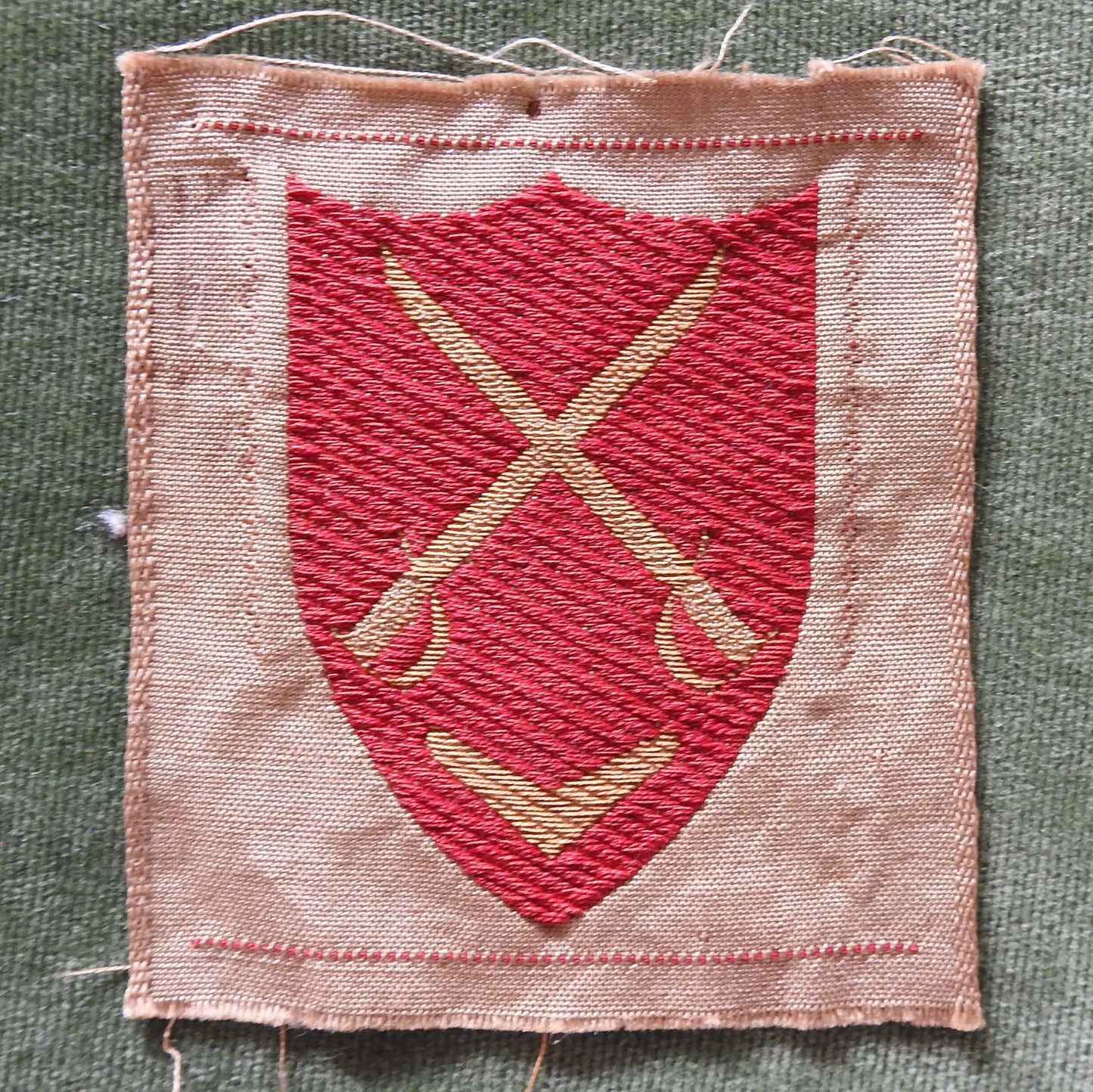 Australian Army 1st Infantry Red Cross Swords Patch