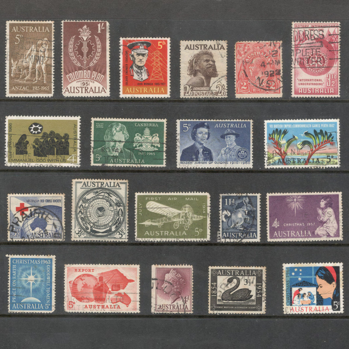 Australian Pre-Decimal Used Stamps. All different - Group 2