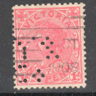 Victoria 1905 -1907 1d One Penny Dull Red Queen Victoria Stamp - Perf: 12-12.5