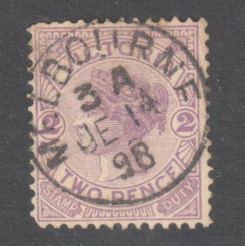 Victoria 1885-86 Two Pence Violet Stamp Duty Queen Victoria Stamp - Perf: 12