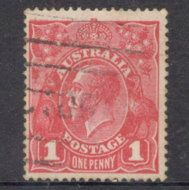 Australian 1915-1923 1d King George V Red Stamp - Type 2 Watermark