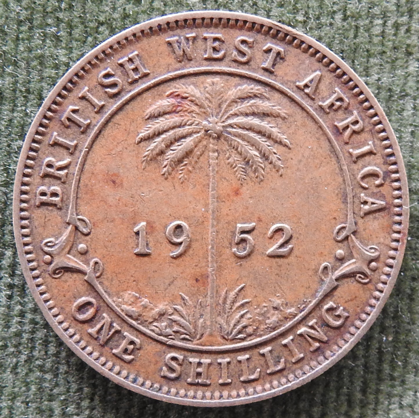 British West Africa 1952 1 Shilling Coin King George VI