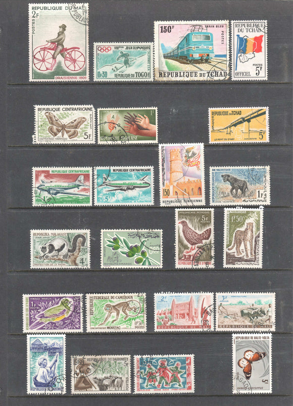 African States & Territories Collective of Stamps - Cancelled
