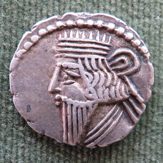 Greek 78 - 120 Parthian Kingdom Pacorus I AR Drachm Coin