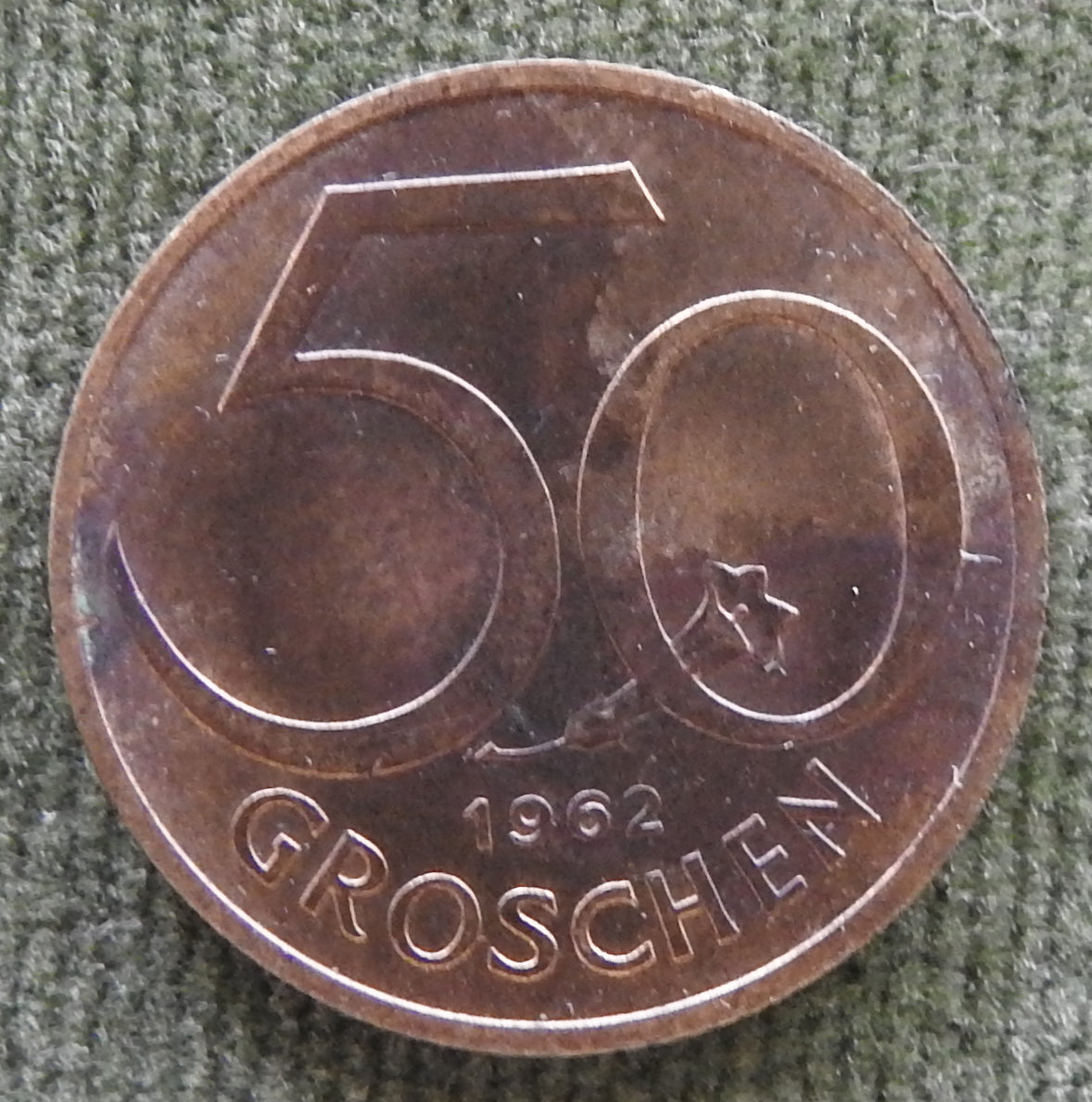 Austria 1962 50 Groschen Austrian Escutcheon Coin