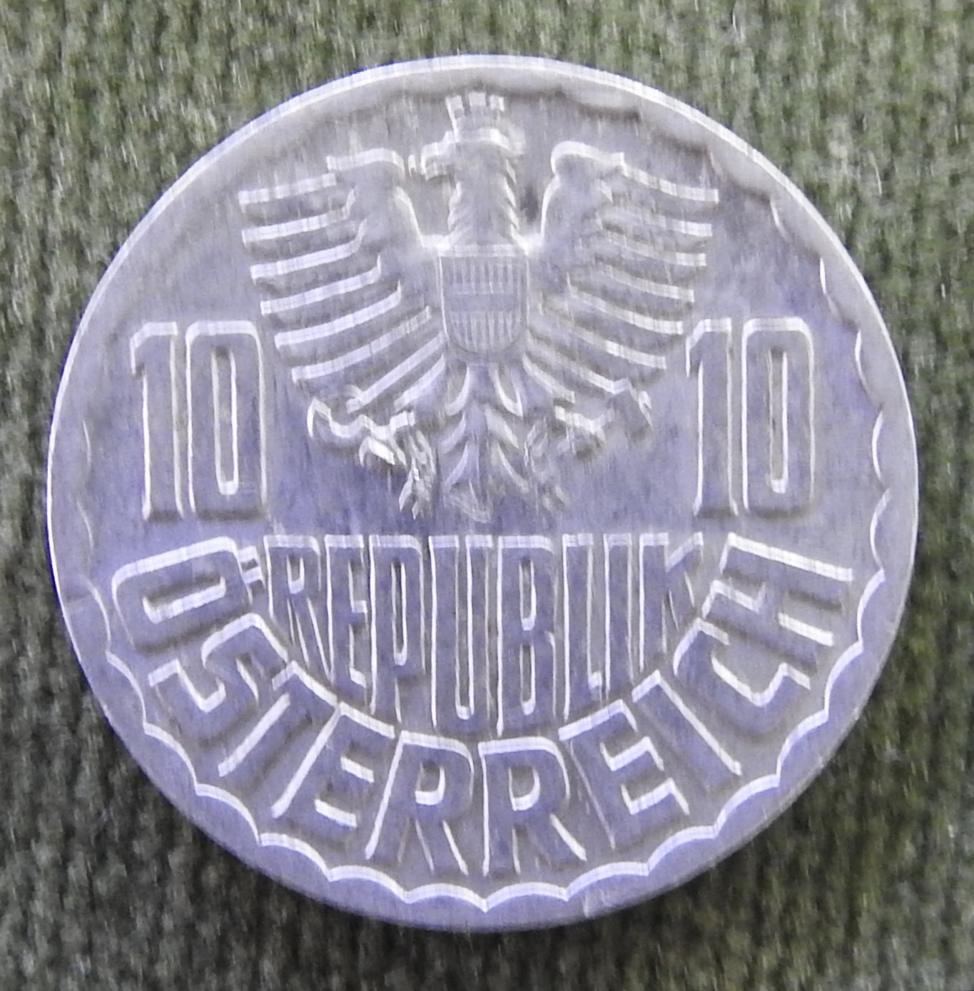 Austria 1963 10 Groschen Austrian Coat of Arms Coin