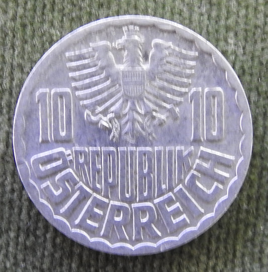 Austria 1963 10 Groschen Austrian Coat of Arms Coin