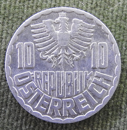 Austria 1964 10 Groschen Austrian Coat of Arms Coin