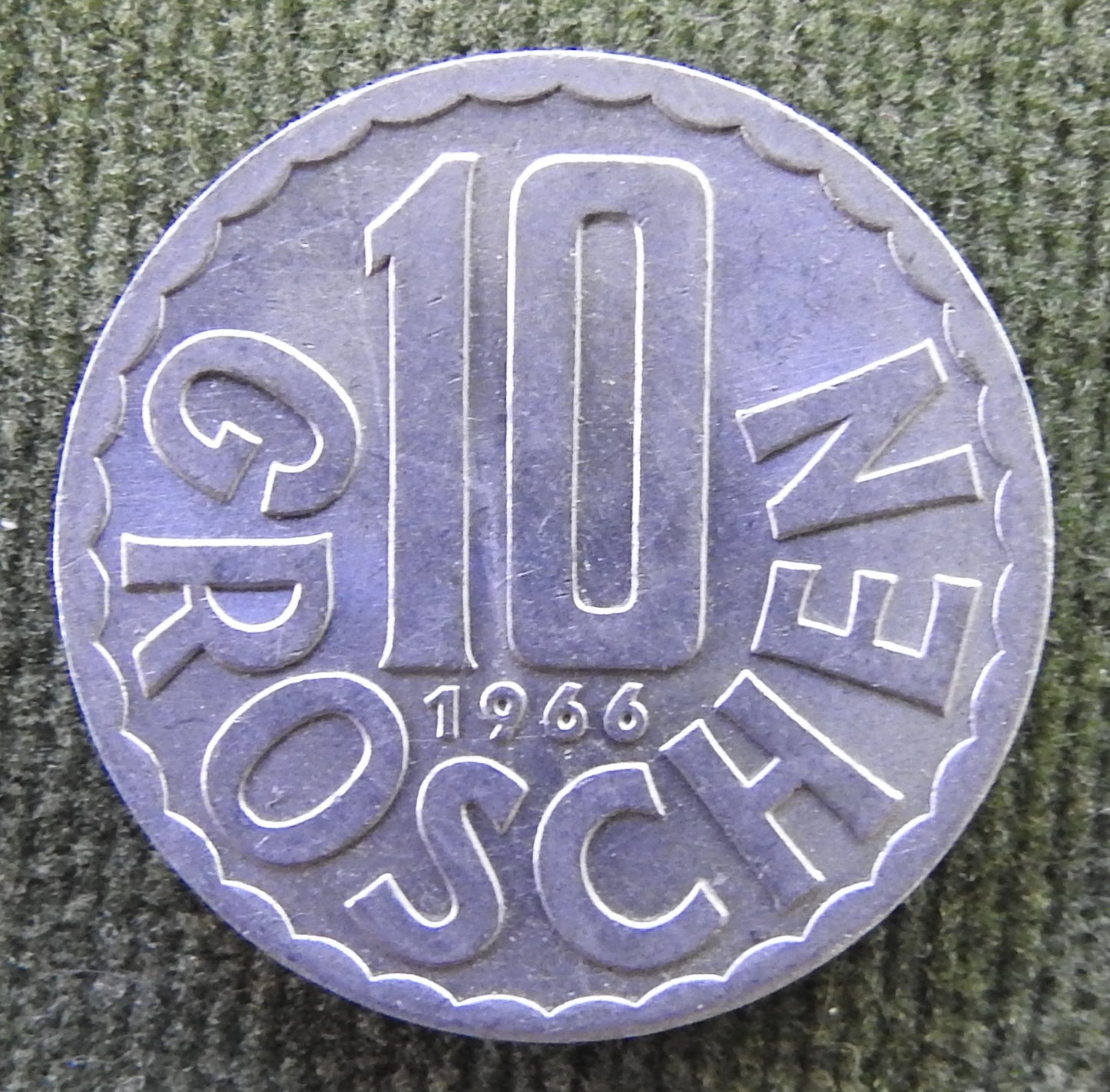 Austria 1966 10 Groschen Austrian Coat of Arms Coin