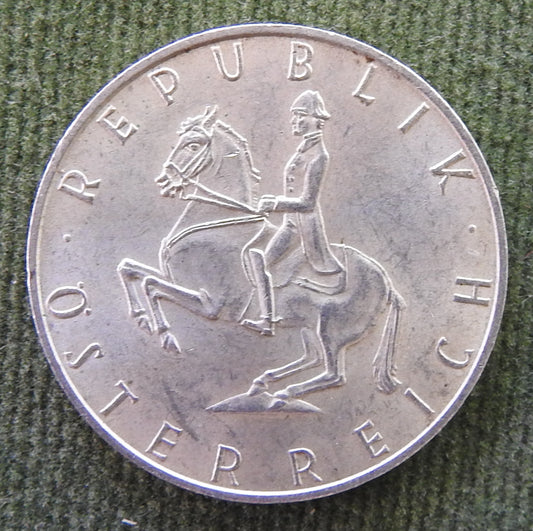Austria 1968 5 Schilling Lipizzaner Horse Silver Coin