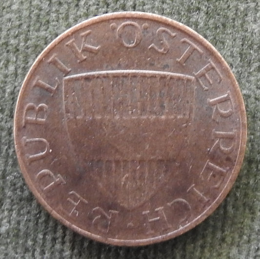 Austria 1969 50 Groschen Coin