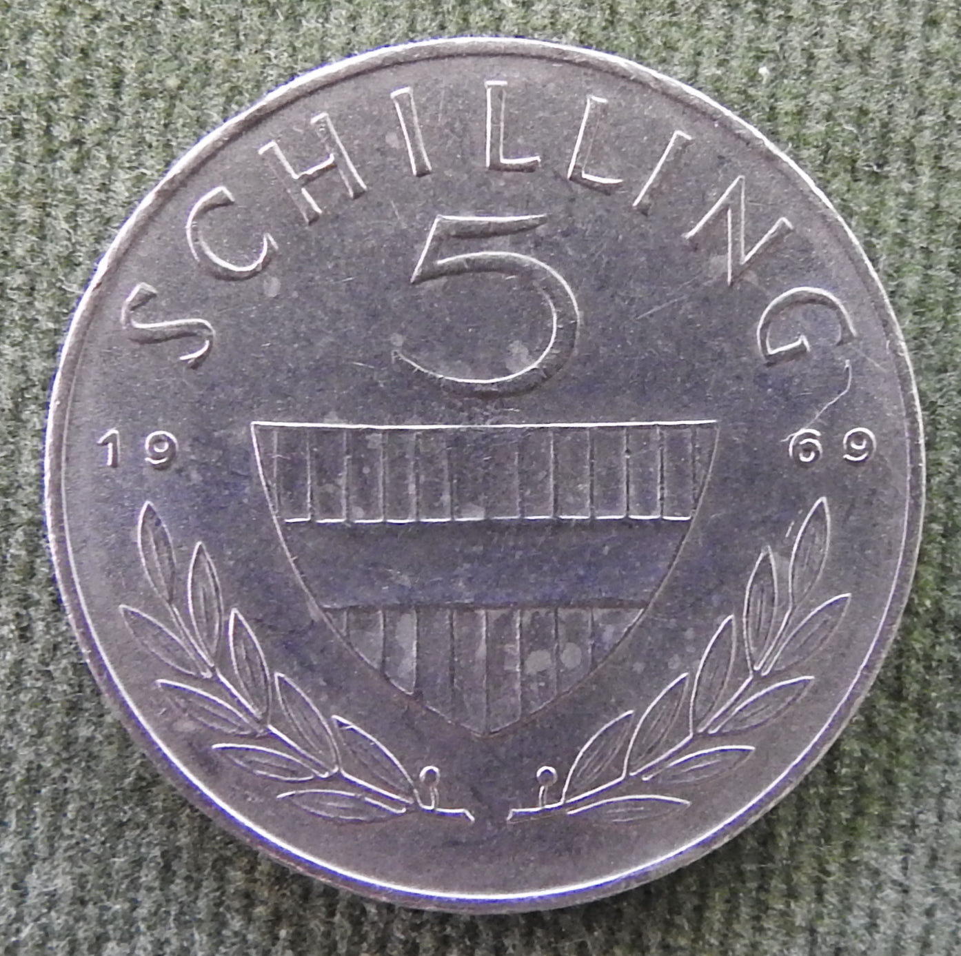 Austria 1969 5 Schilling Lipizzaner Horse Coin