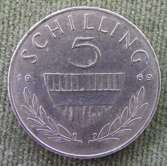 Austria 1969 5 Schilling Lipizzaner Horse Coin