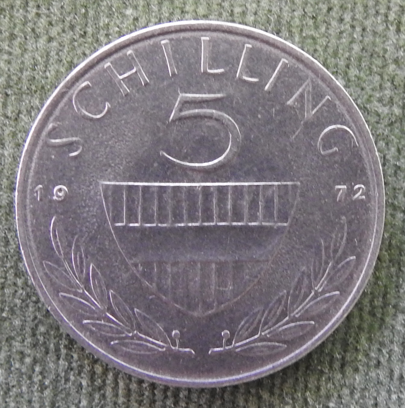 Austria 1972 5 Schilling Coin