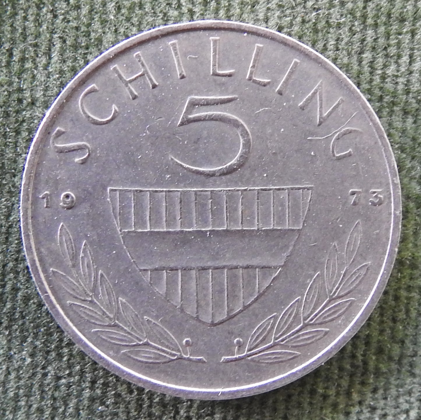 Austria 1973 5 Schilling Coin