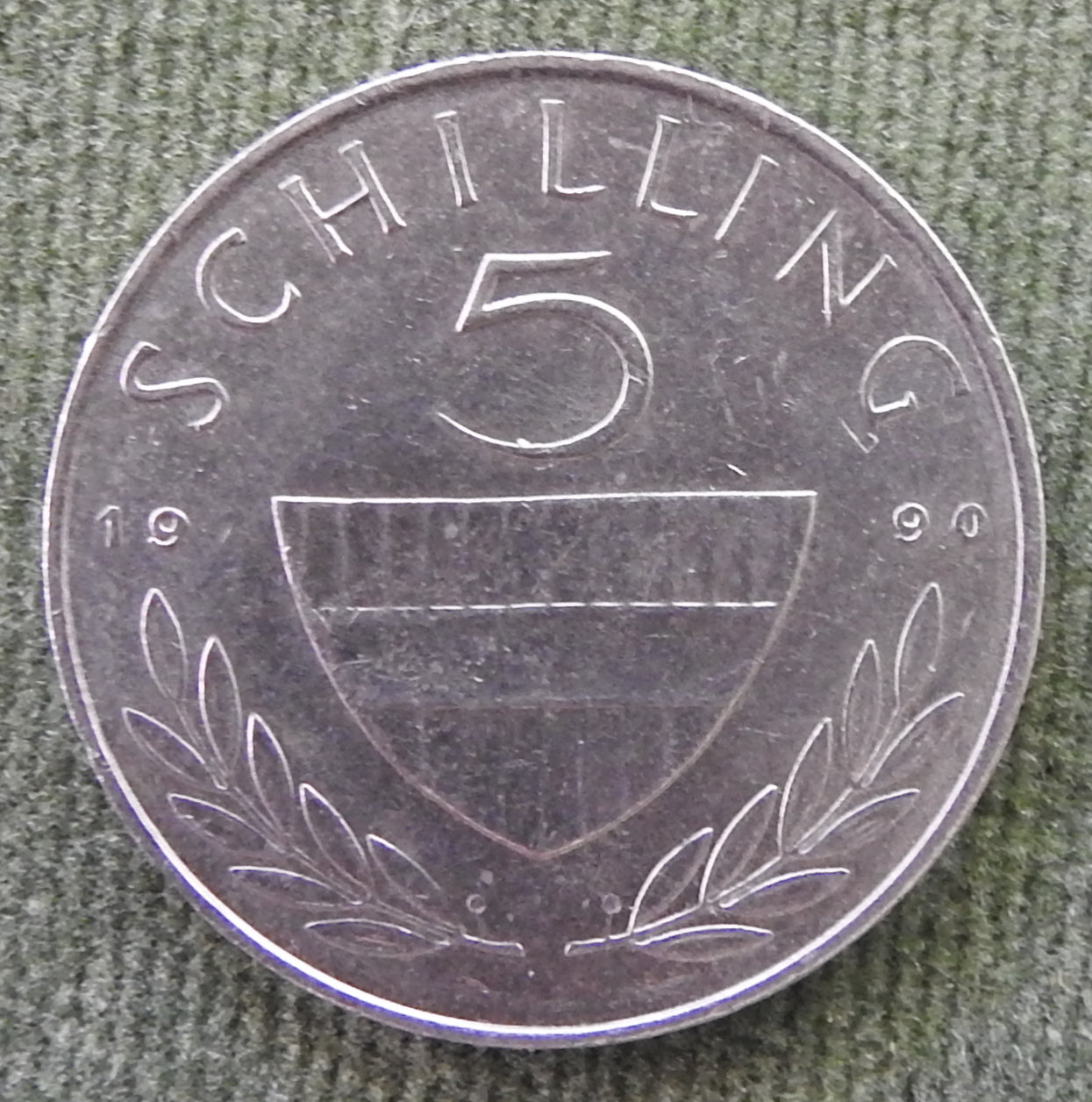 Austria 1990 5 Schilling Lipizzaner Horse Coin