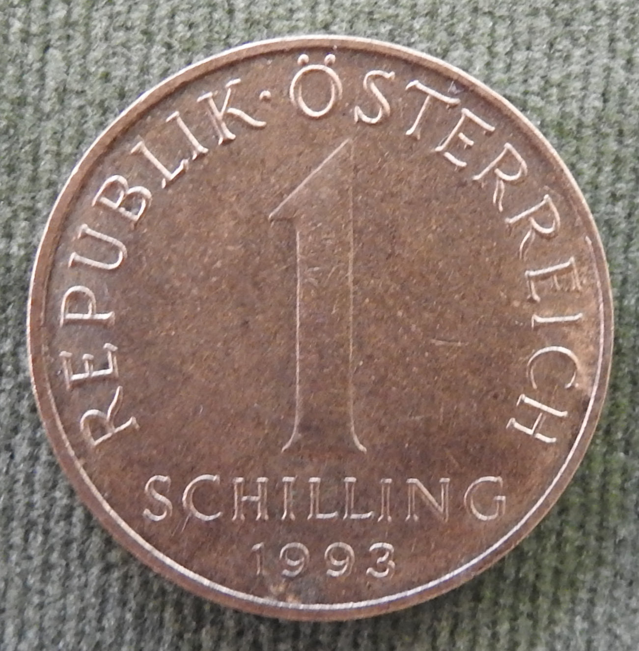 Austria 1993 1 Schilling Three Edelweiss Flowers Coin