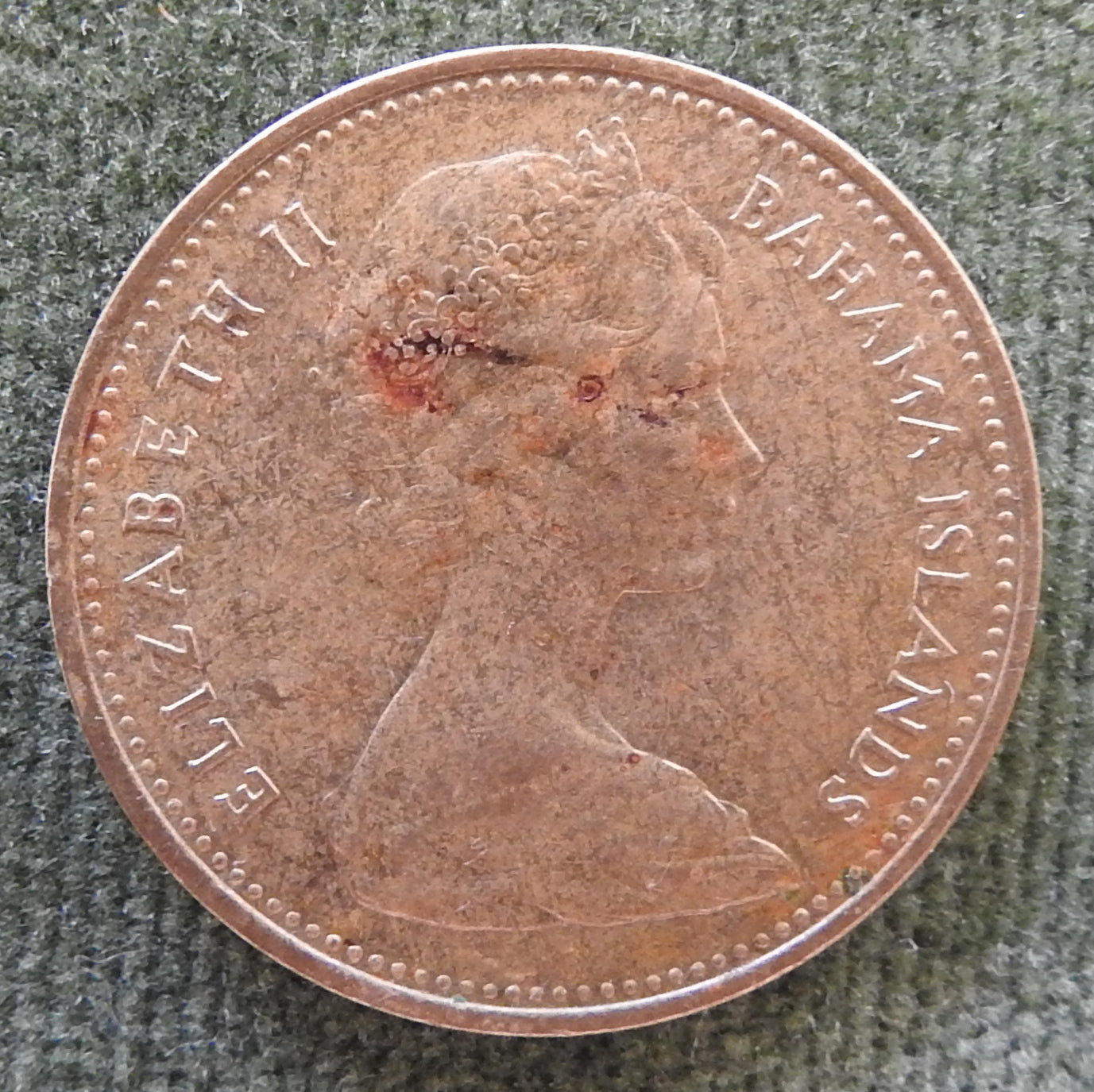 Bahama Islands 1966 1 Cent One Cent Coin Starfish