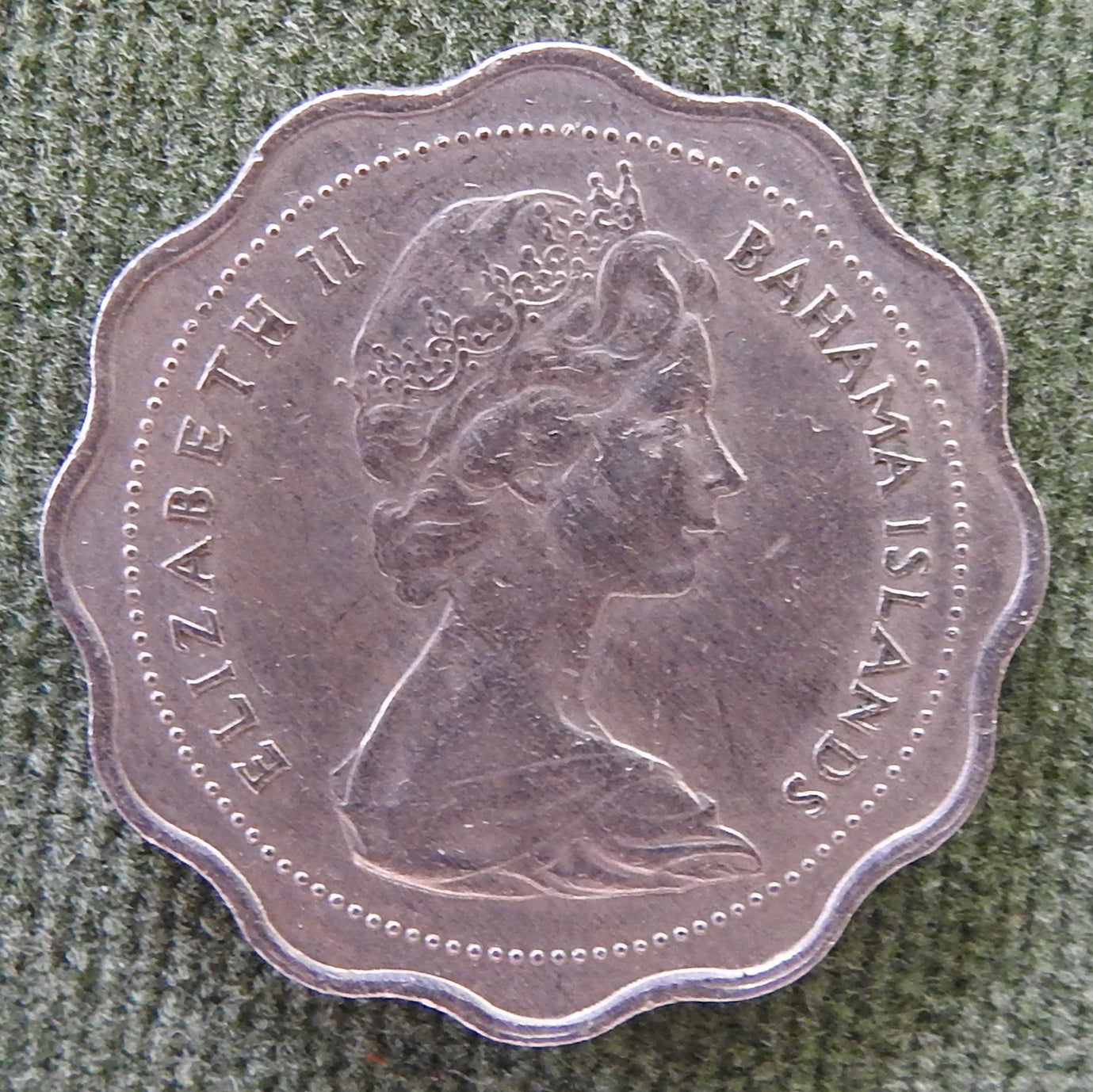 Bahama Islands 1966 10 Cent Ten Cent Coin Two Bonefish