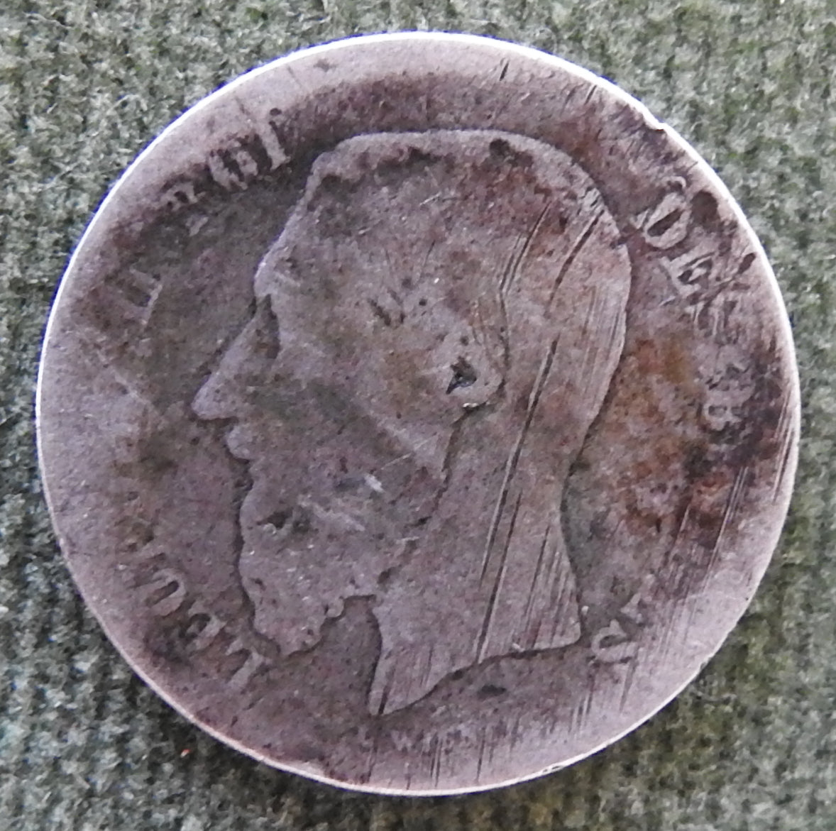 Belgium 1866 - 1899 50 Centime Coin King Leopold II