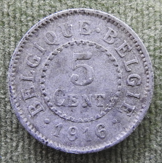 Belgium 1916 5 Centimes Coin