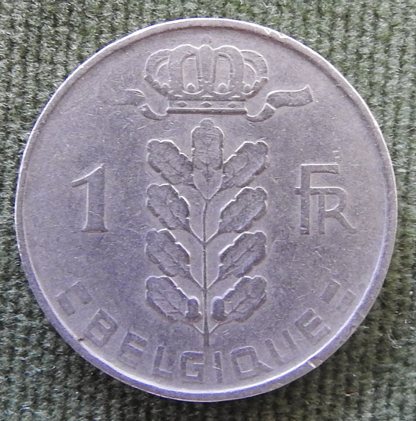 Belgium 1951 1 Franc Coin Head of Ceres - French Text