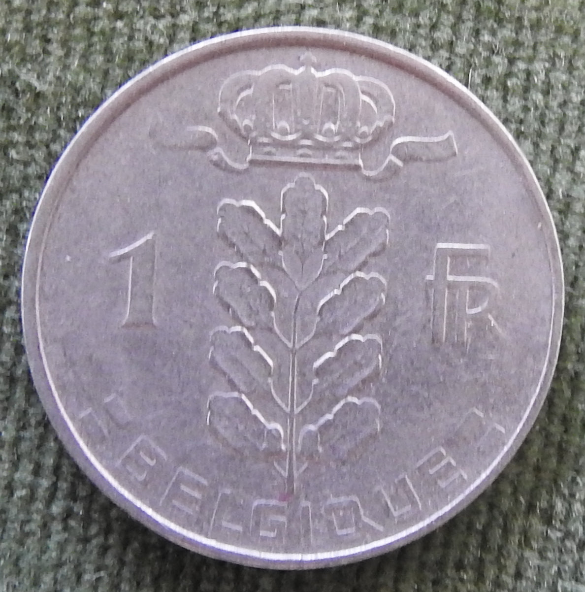 Belgium 1959 1 Franc Coin Head of Ceres - French Text