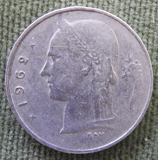 Belgium 1962 1 Franc Coin