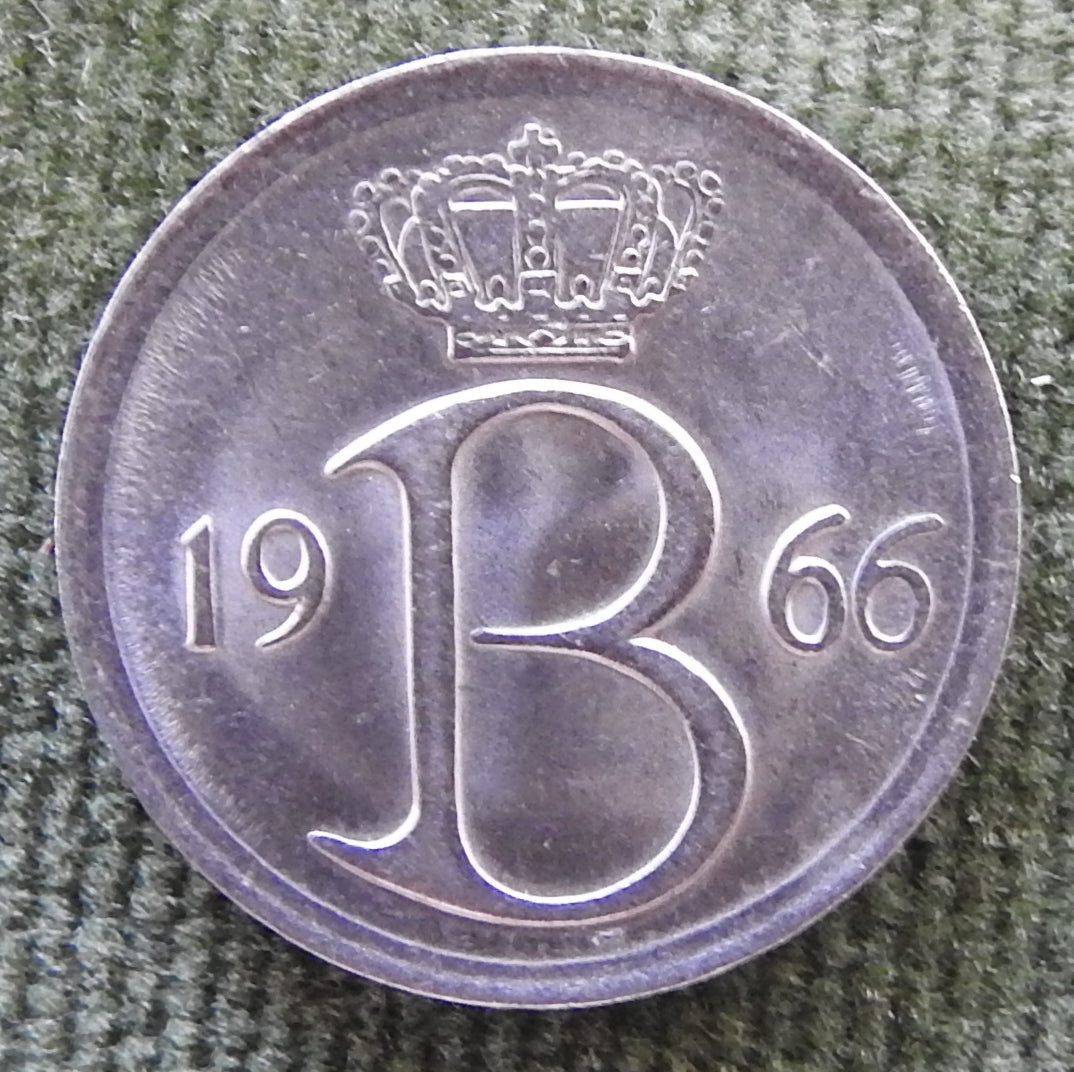 Belgium 1966 25 Centime Coin