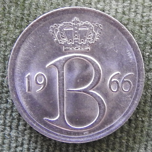 Belgium 1966 25 Centime Coin
