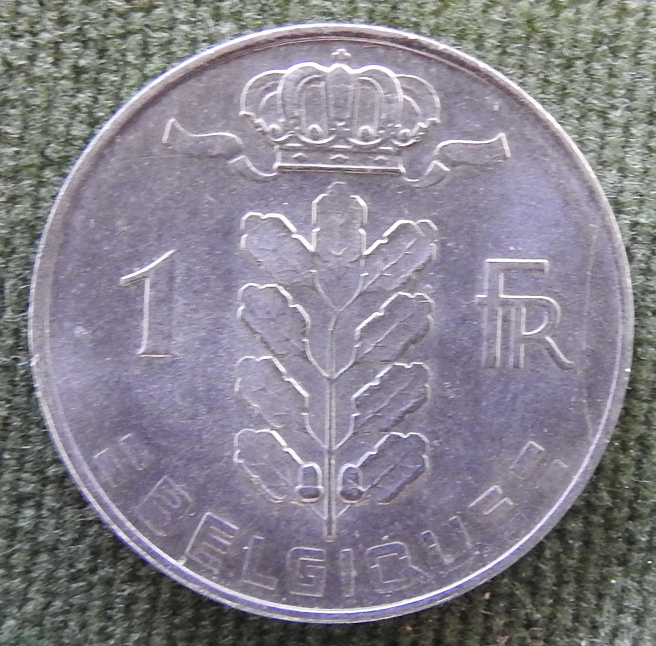 Belgium 1970 1 Franc Coin Head of Ceres - French Text