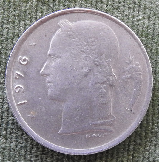 Belgium 1976 1 Franc Coin Head of Ceres - French Text