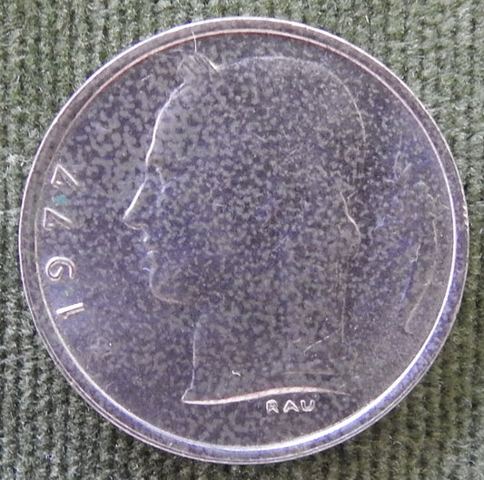 Belgium 1977 1 Franc Coin Head of Ceres - French Text