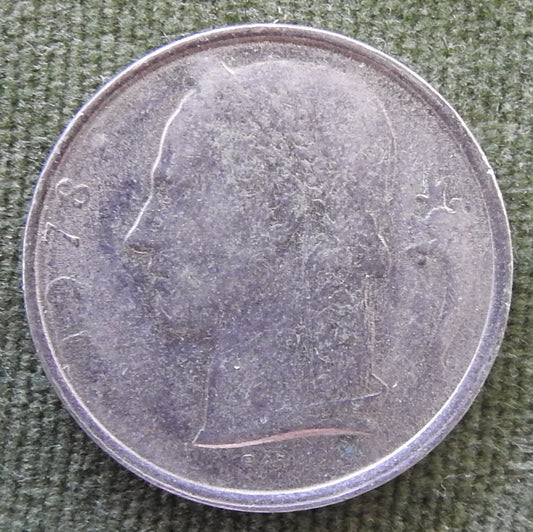 Belgium 1978 5 Franc Coin Head of Ceres - French Text