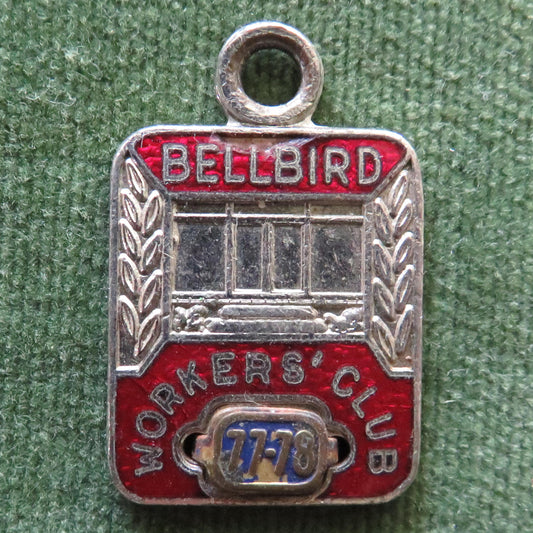 Belbird Workers Club Membership Badge #R656 With 77-78 Tag
