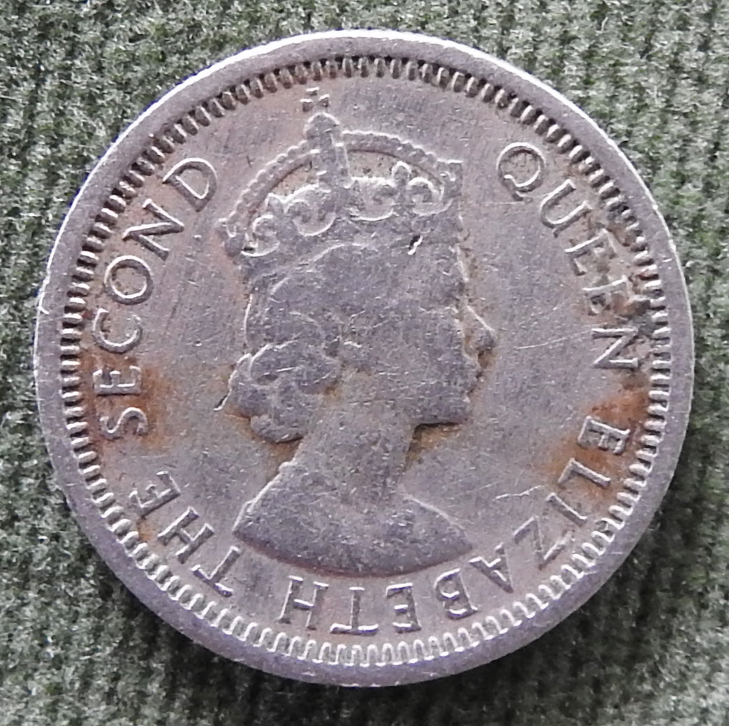British Caribbean Territories Eastern Group 1955 10 Cent Queen Elizabeth II Coin