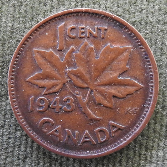 Canada 1943 1 Cent King George VI Coin