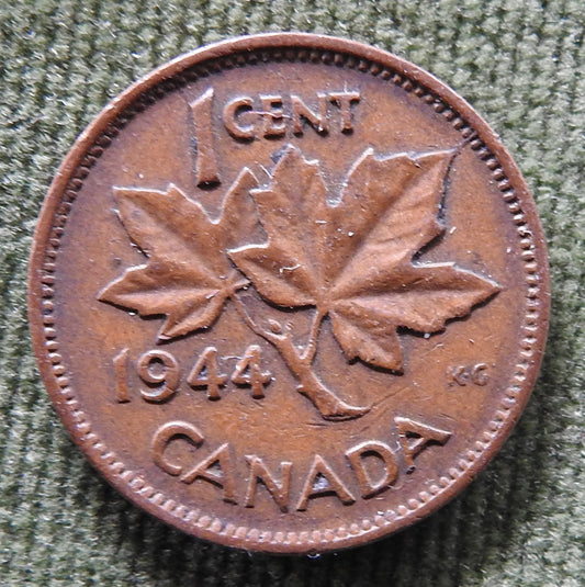 Canada 1944 1 Cent King George VI Coin