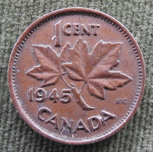 Canada 1945 1 Cent King George VI Coin
