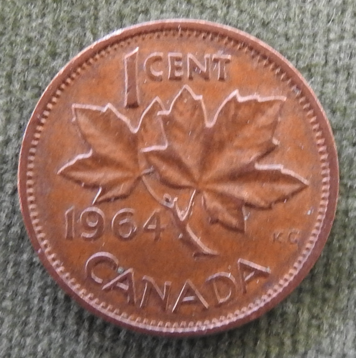 Canada 1964 1 Cent King George VI Coin