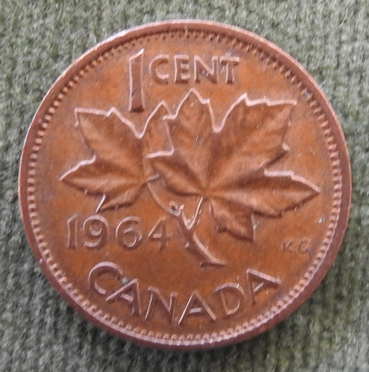 Canada 1964 1 Cent King George VI Coin