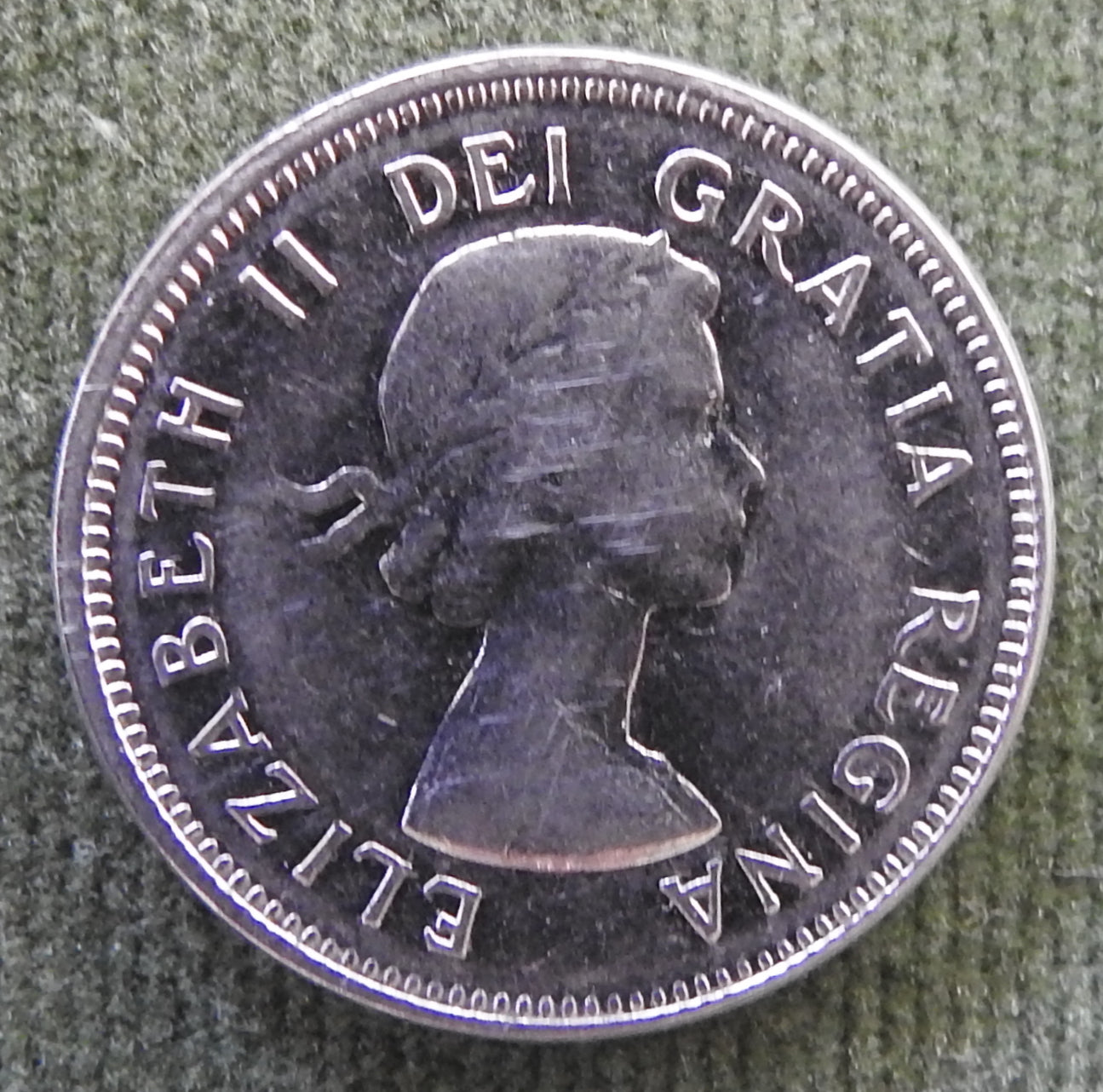 Canada 1964 5 Cent Coin Queen Elizabeth II North American Beaver