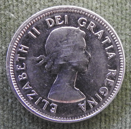 Canada 1964 5 Cent Coin Queen Elizabeth II North American Beaver