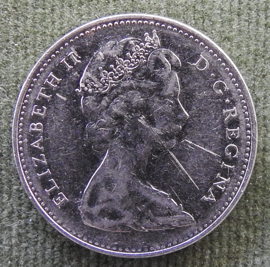 Canada 1968 5 Cent Coin Queen Elizabeth II North American Beaver