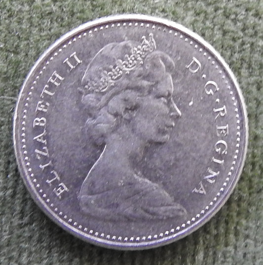 Canada 1969 10 Cent Bluenose Under Sail Queen Elizabeth II Coin