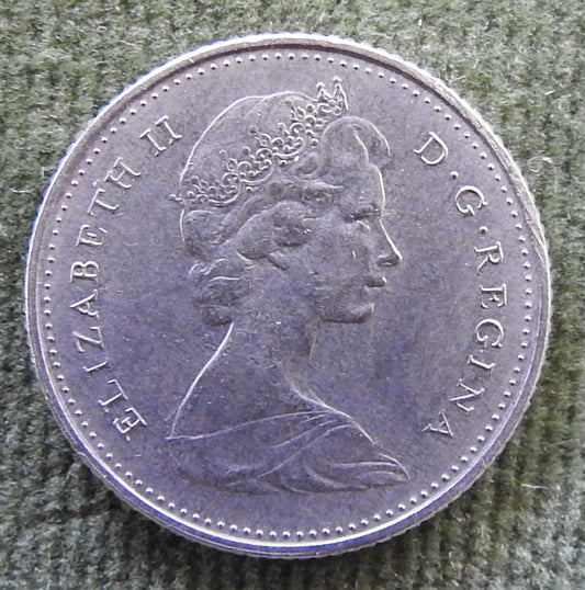 Canada 1973 10 Cent Coin Queen Elizabeth II Bluenose Under Sail