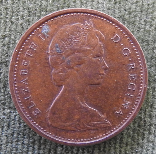 Canada 1973 1 Cent Maple Leaf Queen Elizabeth II Coin