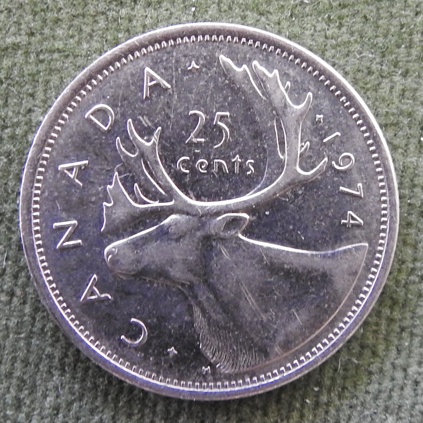 Canada 1974 25 Cent Queen Elizabeth II Coin - Circulated
