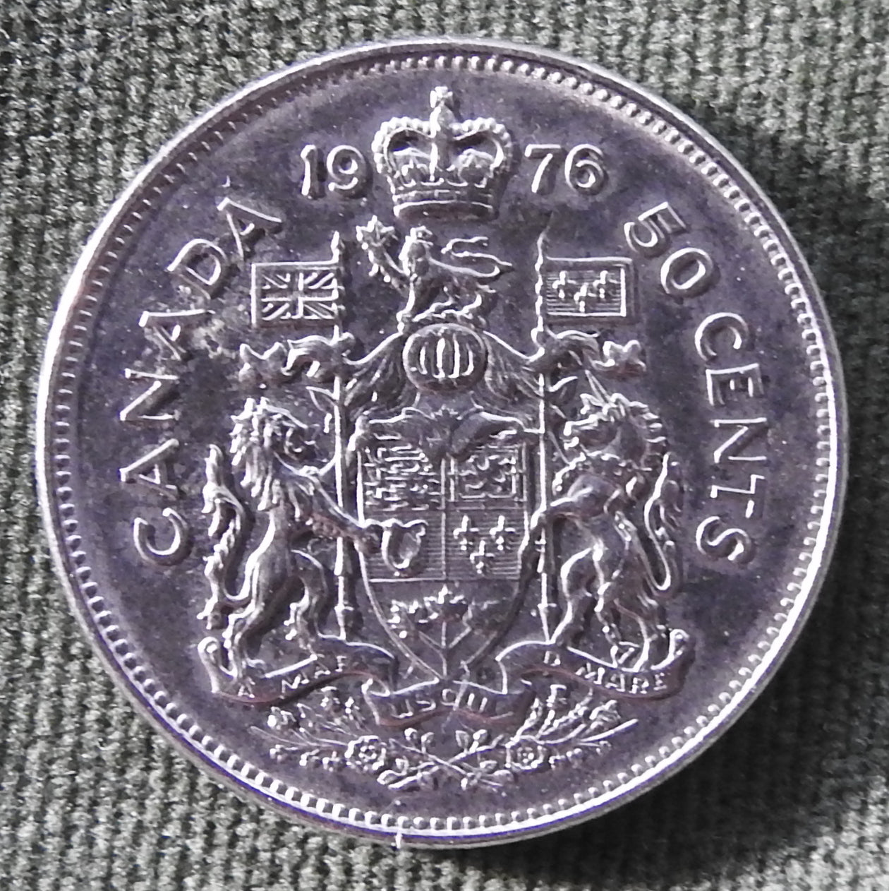 Canada 1976 50 Cent Queen Elizabeth II Coin