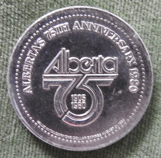 Alberta Canada 1980 1 Dollar Calvary Stampede 75th Anniversary Token